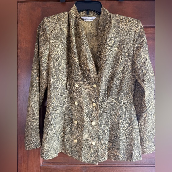 Vintage Christian Dior Paisley Blouse - Picture 1 of 8